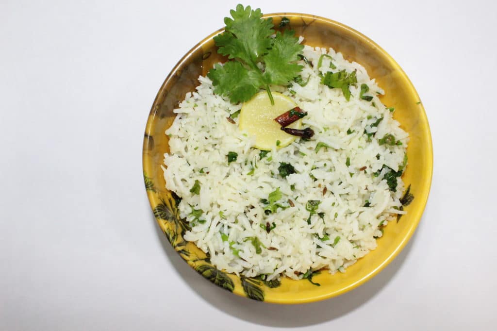 Lemon Coriander Rice - Fresh & Tasty Rice Recipe