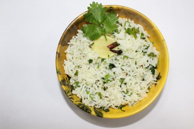 lemon coriander rice