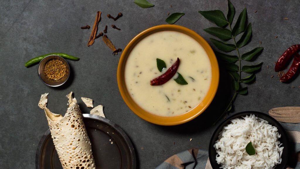 Authentic Gujarati Khatti Meethi Kadhi - Indian Vegetarian Recipes By ...