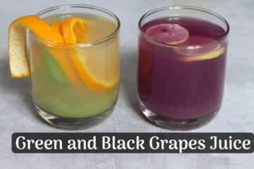 green and black grapes juice