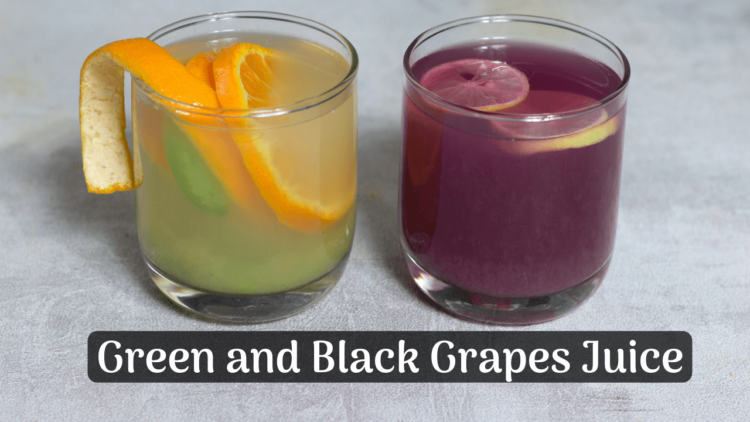 green and black grapes juice